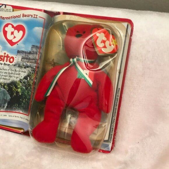 Collectors RETIRED RARE OSITO The BEAR 1999 2000 BEANIE BABIES International - Picture 4 of 9